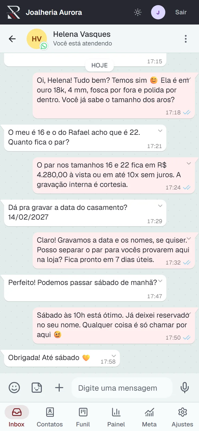 Conversa do ROD no celular